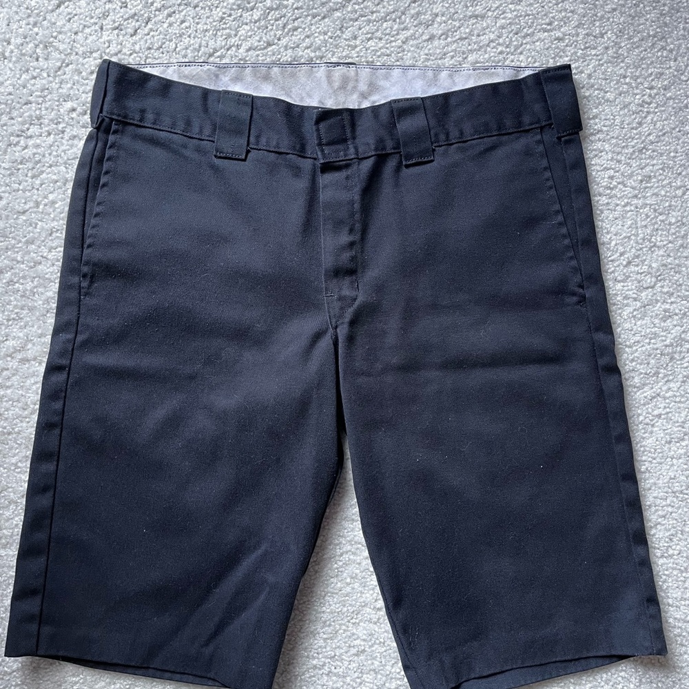 Dickies Men's Black Flat-Front Work Shorts